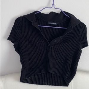 Brandy Melville black crop top